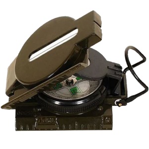 Emergency Compass with Magnifying Glass